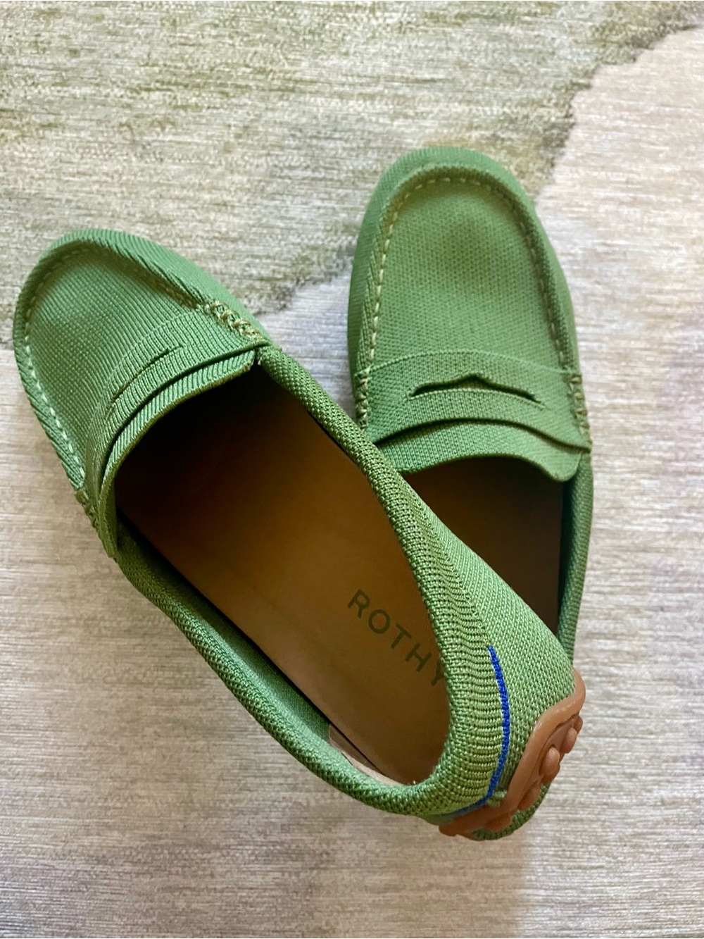 Rothy's Women’s Olive Green Penny Loafers